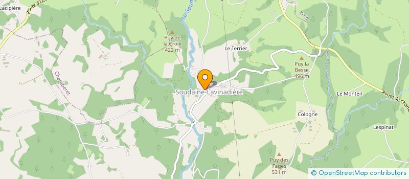 localisation de l'entreprise L'ENCRIER DU PAYS  SOUDAINE-LAVINADIERE