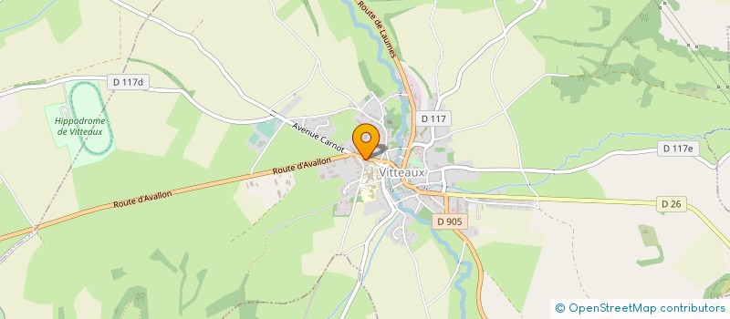 localisation de l'entreprise L'ENDROIT  VITTEAUX