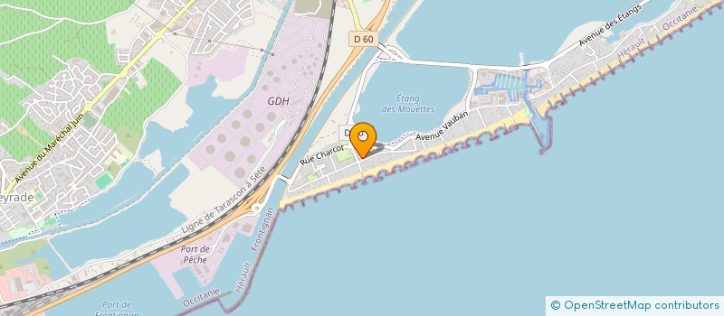 localisation de l'entreprise L'ENDROIT à FRONTIGNAN