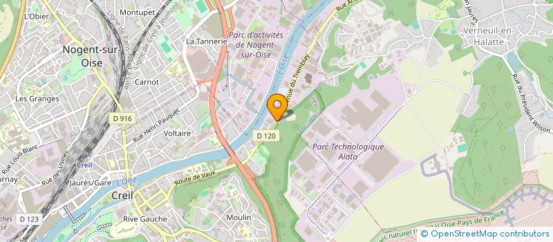 localisation de l'entreprise L'ENDROIT  CREIL