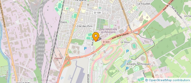 localisation de l'entreprise L'ENDURANCE  LE MANS