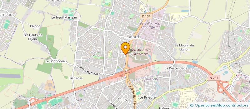 localisation de l'entreprise L'ENERGIE DU TAO  LAGORD