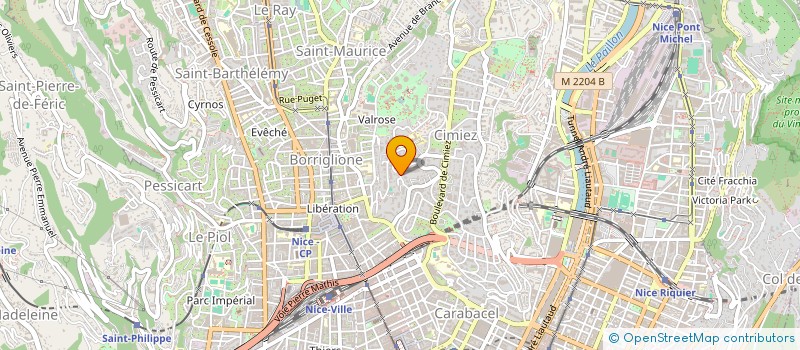localisation de l'entreprise L'ENERGIE EN MOUVEMENT E.E.M. à NICE