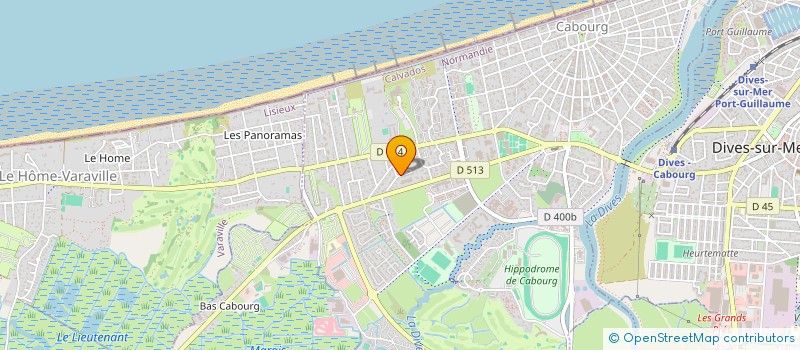 localisation de l'entreprise L'ENERGIE EN MOUVEMENTS - COTE FLEURIE  CABOURG