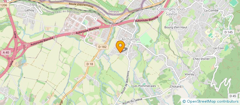 localisation de l'entreprise L'ENFANCE C'EST CHOUETTE  ARCHAMPS