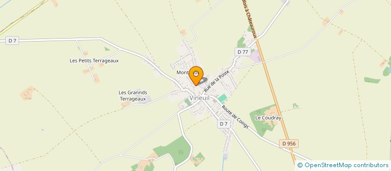 localisation de l'entreprise L'ENFANCE EN FETE AU VILLAGE à VINEUIL