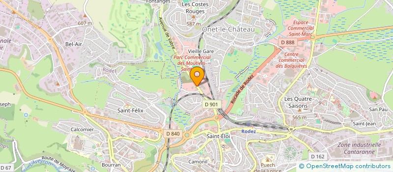 localisation de l'entreprise L'ENFANT DE RODEZ  RODEZ