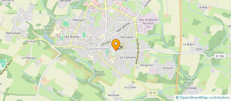 localisation de l'entreprise L'ENFANT FOU  QUESTEMBERT