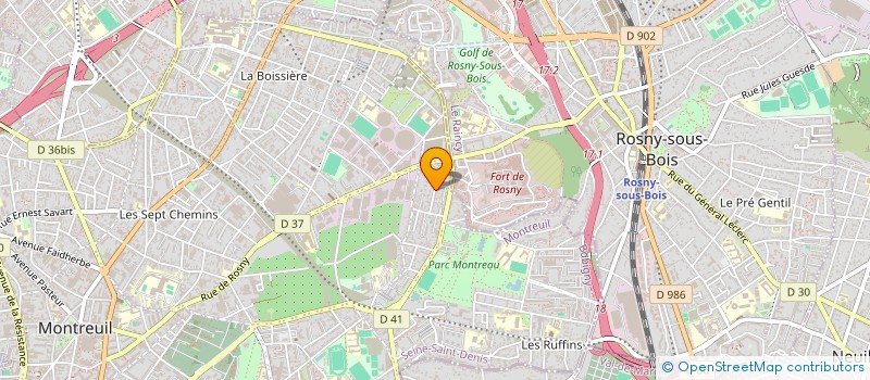 localisation de l'entreprise L'ENFANT PHARE à MONTREUIL