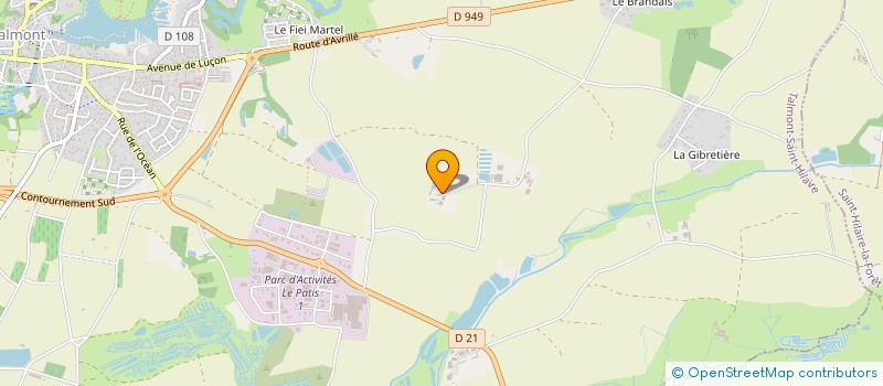 localisation de l'entreprise L'ENFRIOTIERE  TALMONT-SAINT-HILAIRE