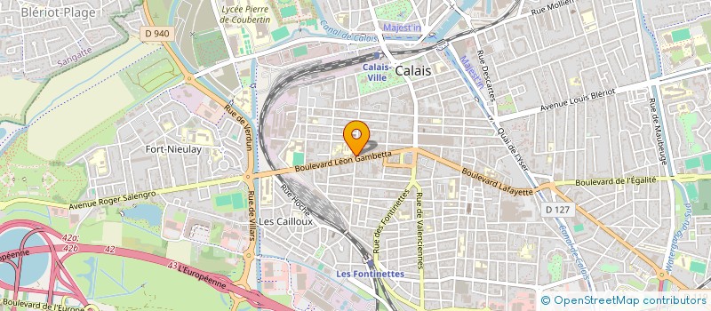 localisation de l'entreprise L'ENGAGEMENT ASSOCIATIF DU CALAISIS à CALAIS