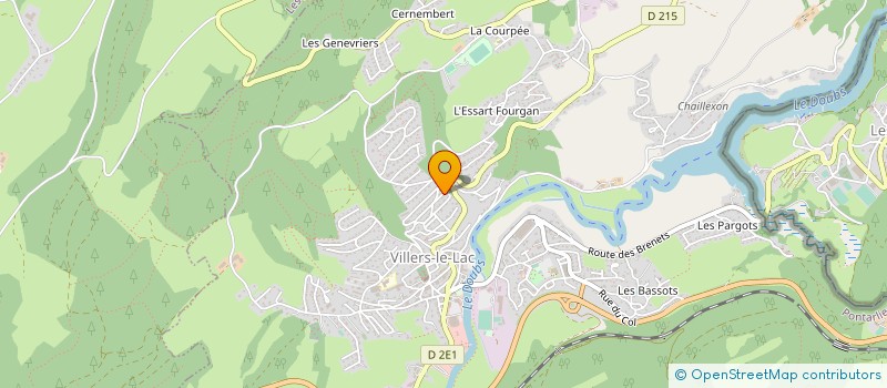localisation de l'entreprise L'ENGRAINAGE à VILLERS-LE-LAC
