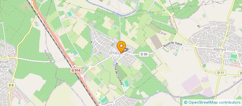 localisation de l'entreprise L'ENGRENAGE  THEZA