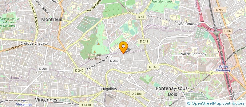 localisation de l'entreprise L ENSAPE à FONTENAY-SOUS-BOIS