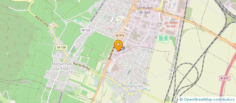 localisation de l'entreprise L'ENSEIGNE DIJONNAISE à MARSANNAY-LA-COTE