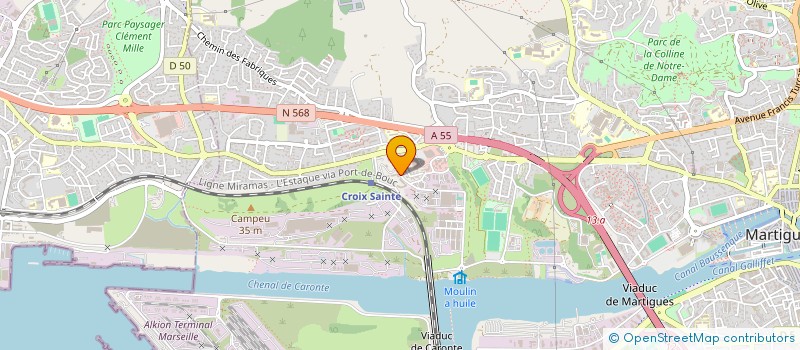 localisation de l'entreprise L'ENSEIGNE NOUVELLE  MARTIGUES