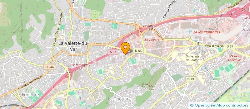localisation de l'entreprise L ENSEIGNE VAROISE à LA VALETTE-DU-VAR