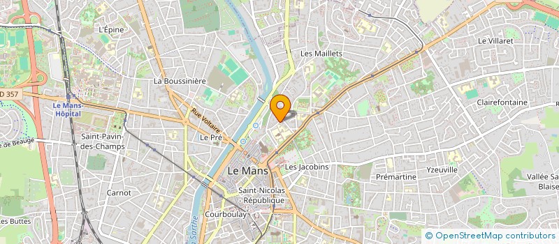 localisation de l'entreprise L'ENSEIGNEMENT COMMERCIAL  LE MANS