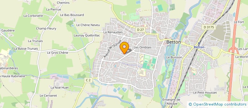 localisation de l'entreprise L'ENSEMBLE ADAGIO ESPRESSIVO  BETTON