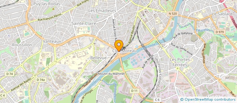 localisation de l'entreprise L'ENSEMBLE LUCIENNE O'CONNORS à LIMOGES