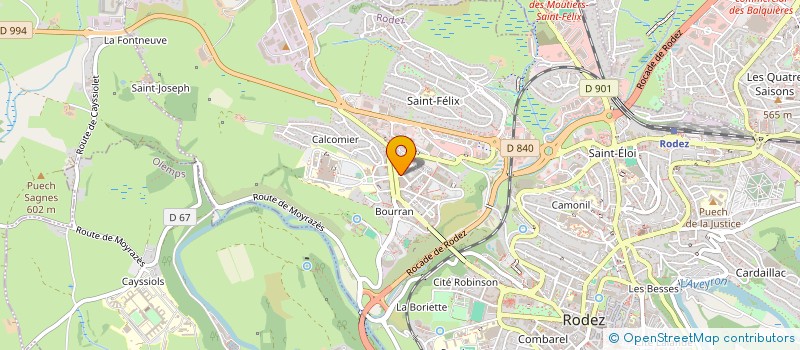localisation de l'entreprise L'ENSOLEILLEE à RODEZ