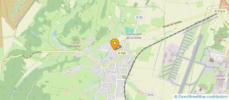 localisation de l'entreprise L'ENSOLEILLEE  OSSUN