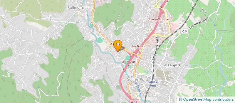 localisation de l'entreprise L'ENTAVEL  SOLLIES-PONT