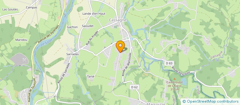 localisation de l'entreprise L'ENTENTE  CASSAGNE