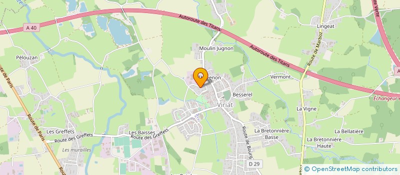 localisation de l'entreprise L'ENTENTE VIRIAT à VIRIAT