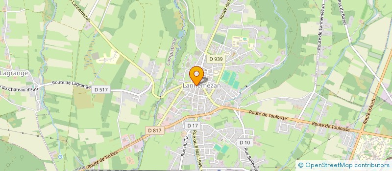 localisation de l'entreprise L'ENTOURAGE à LANNEMEZAN