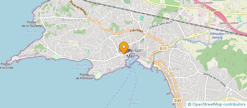localisation de l'entreprise L ENTR'ACT  SANARY SUR MER