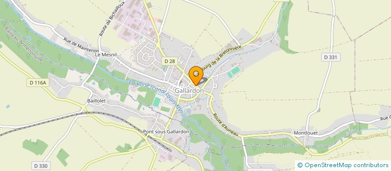 localisation de l'entreprise L'ENTR'ACT à GALLARDON