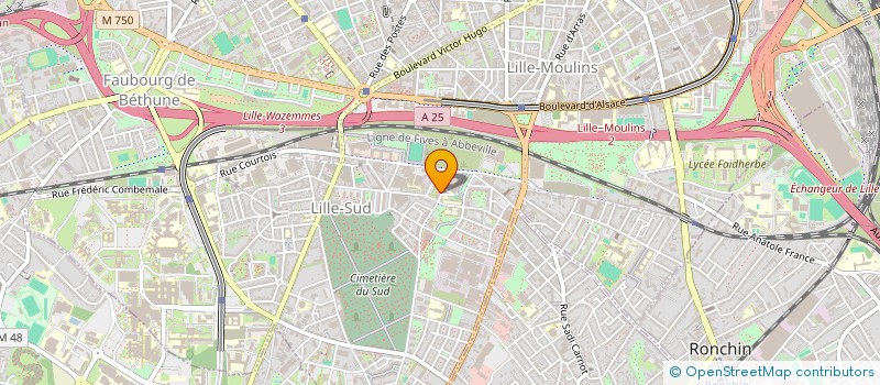localisation de l'entreprise L'ENTR'AIDE HDF à LILLE