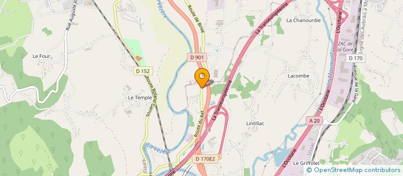 localisation de l'entreprise L'ENTR'POTS  USSAC