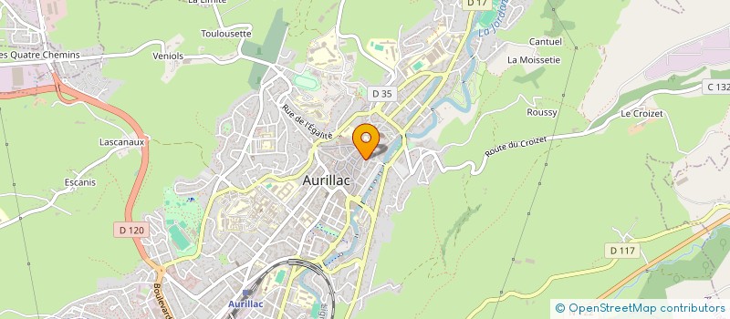 localisation de l'entreprise L'ENTR2 à AURILLAC
