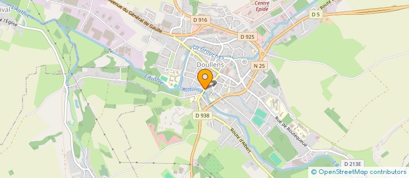 localisation de l'entreprise L'ENTRACT  DOULLENS