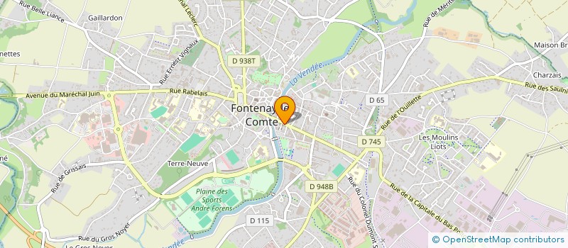 localisation de l'entreprise L'ENTRACTE à FONTENAY-LE-COMTE