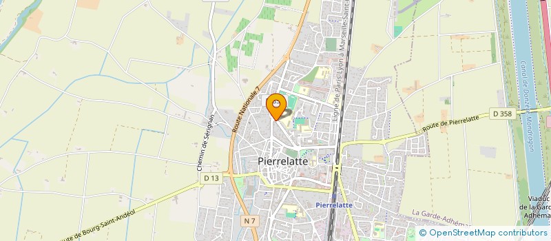 localisation de l'entreprise L'ENTRACTE  PIERRELATTE