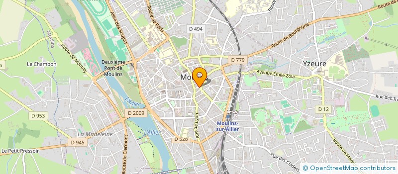 localisation de l'entreprise L'ENTRACTE à MOULINS