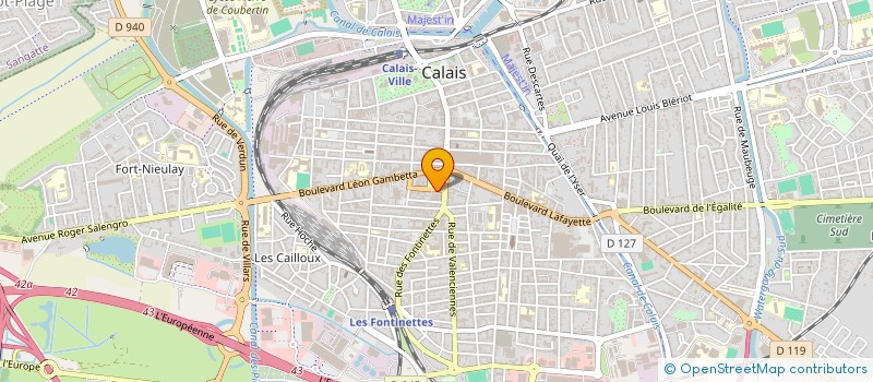 localisation de l'entreprise L'ENTRACTE  CALAIS