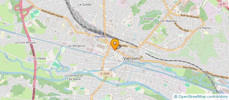 localisation de l'entreprise L'ENTRACTE  VIERZON