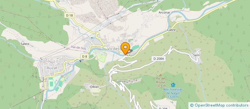 localisation de l'entreprise L'ENTRAIDE09 à VAL-DE-SOS