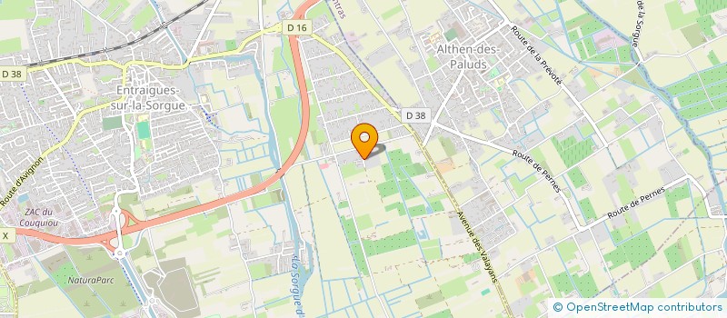 localisation de l'entreprise L'ENTRAIGUES PAYSANNE  ENTRAIGUES-SUR-LA-SORGUE