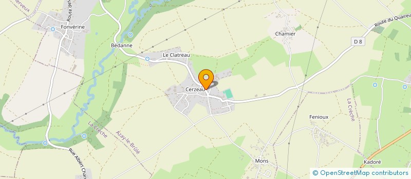 localisation de l'entreprise L'ENTRE 2  AZAY-LE-BRULE