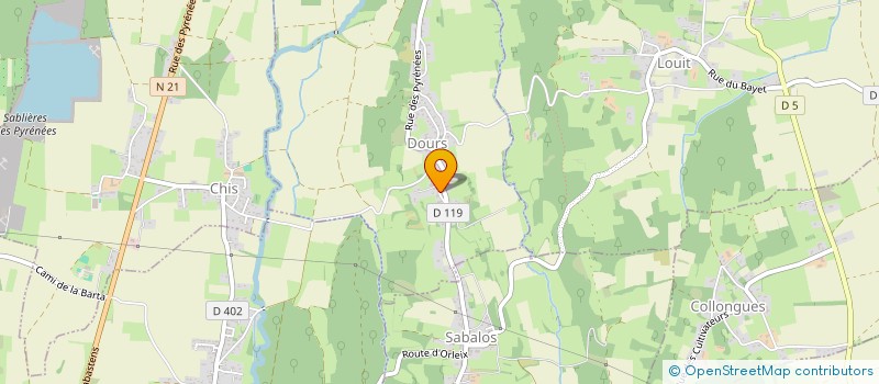 localisation de l'entreprise L'ENTRE 2  CASTERA-LOU