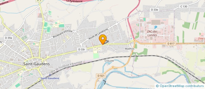 localisation de l'entreprise L'ENTRE 2 MERS  SAINT-GAUDENS