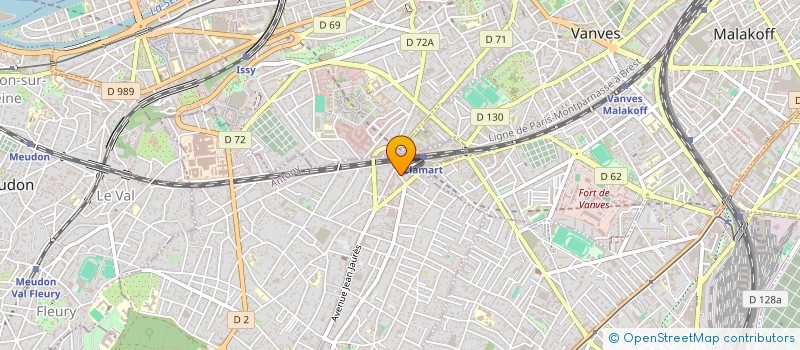 localisation de l'entreprise L'ENTRE 2 VINS  CLAMART