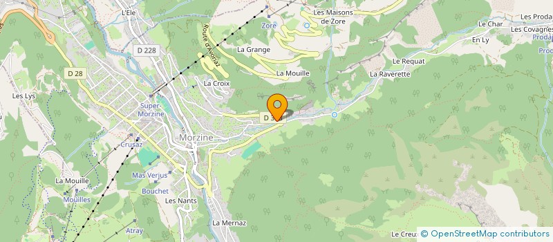 localisation de l'entreprise L'ENTRE DEUX  MORZINE