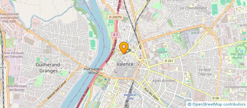 localisation de l'entreprise L'ENTRE-DEUX à VALENCE