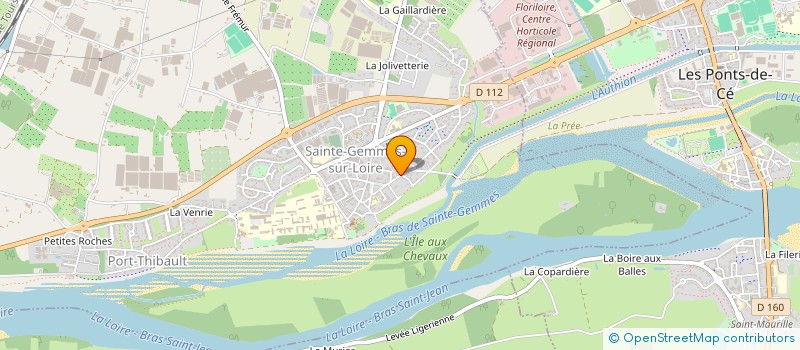 localisation de l'entreprise L'ENTRE-DEUX  SAINTE-GEMMES-SUR-LOIRE